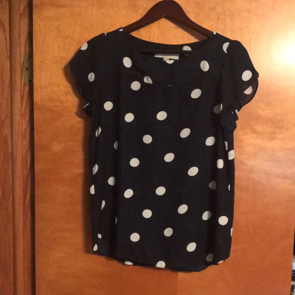 LOFT Tops - Loft polka dot blouse XXS